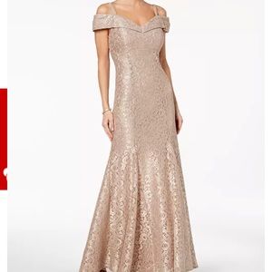 R & M Richards Formal Dress | Champagne/Neutral